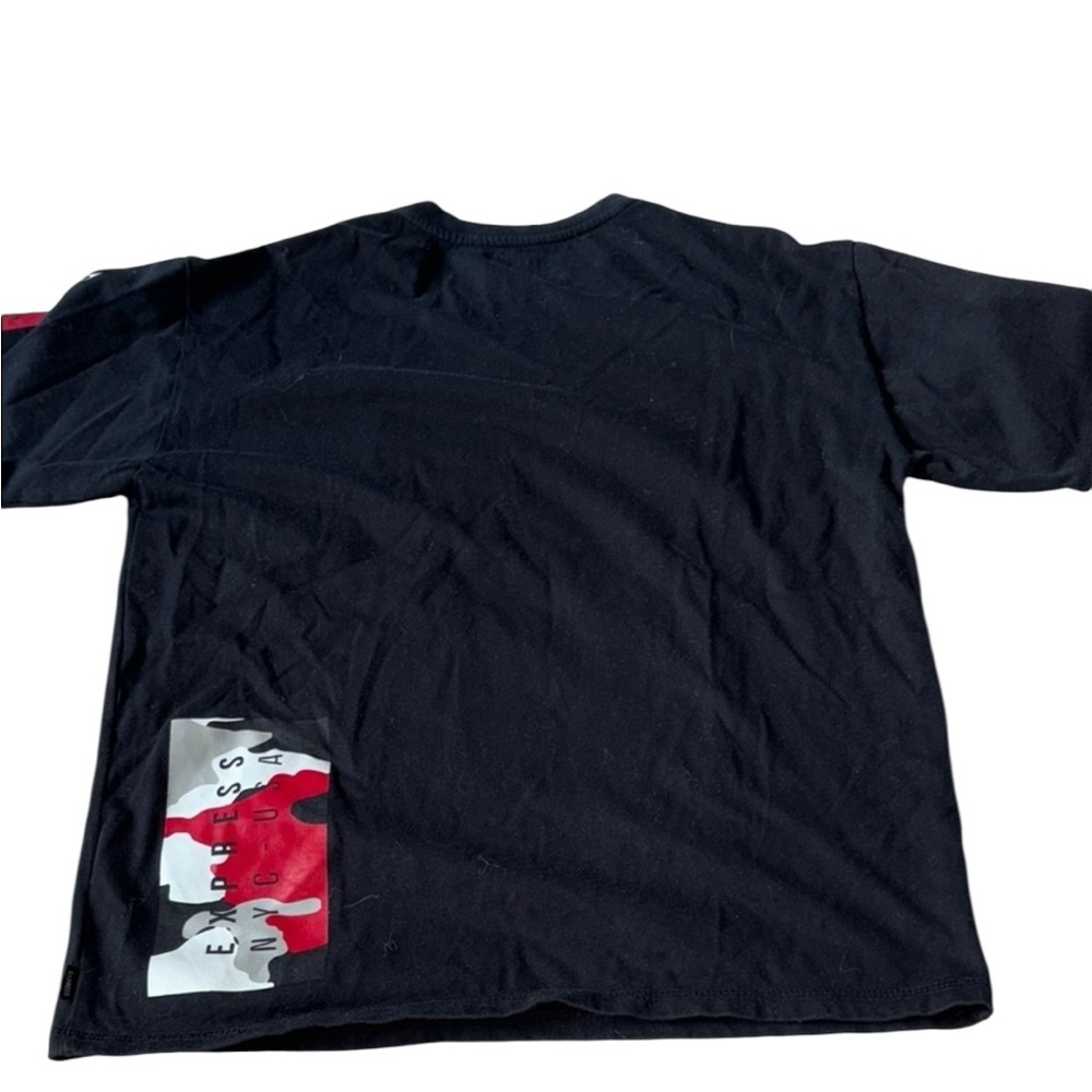 Express Men’s Chicago Bulls Cheetah Zebra Camo Black Graphic T-ShirtSize Medium - Picture 7 of 7